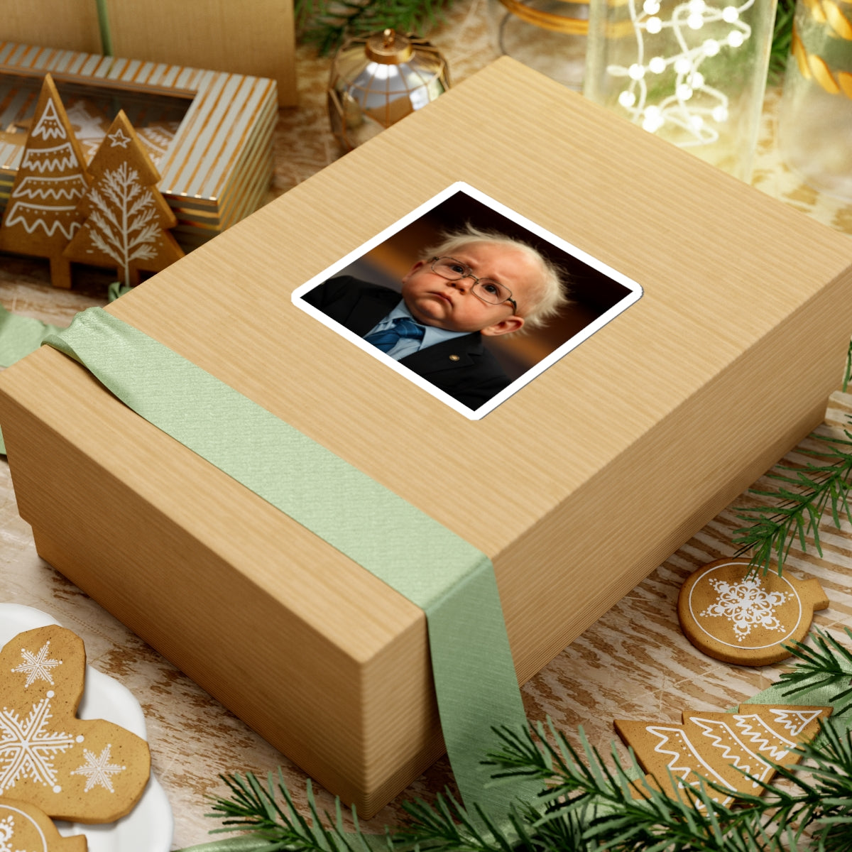 Feel the Burp Sticker - Bernie Sanders