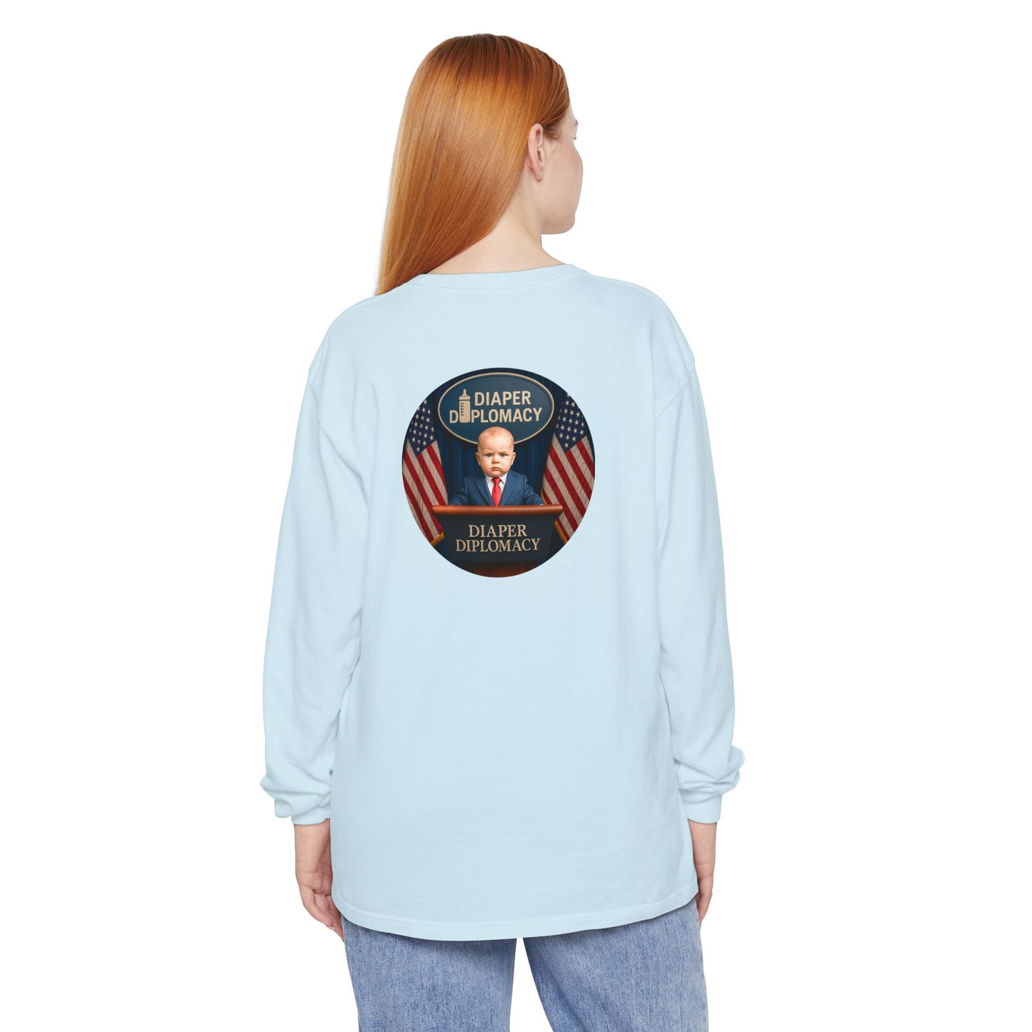 Diaper Diplomacy — Podium Baby Long Sleeve Tee