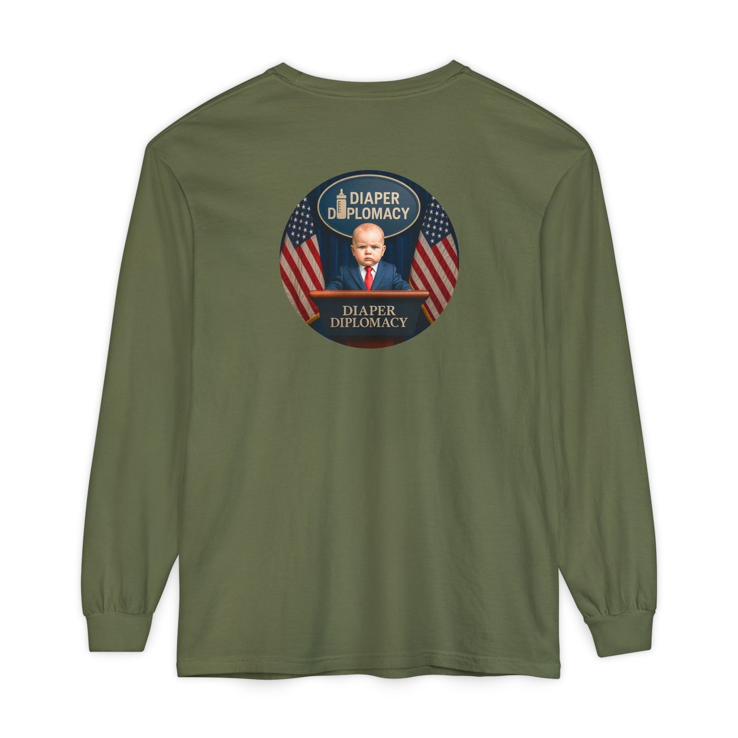 Diaper Diplomacy — Podium Baby Long Sleeve Tee