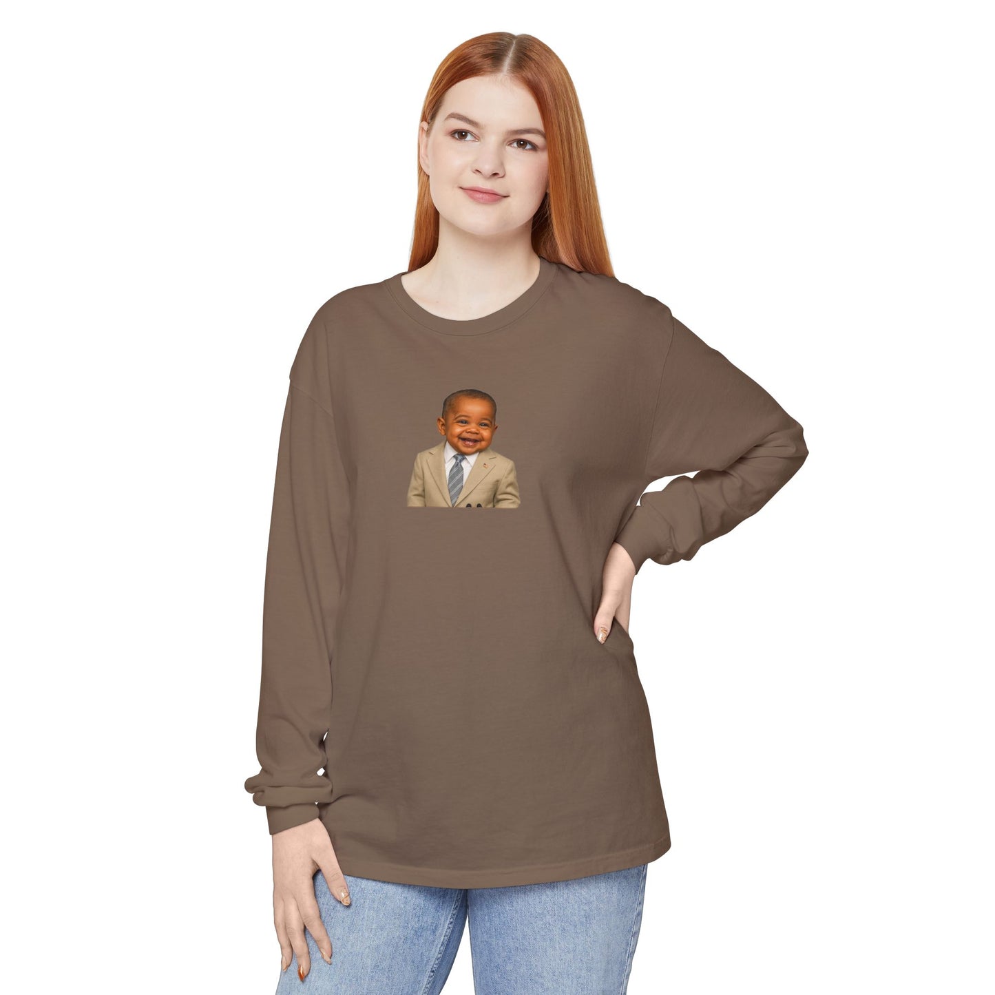 "Yes We Tan" Long Sleeve Shirt - Barack Obama