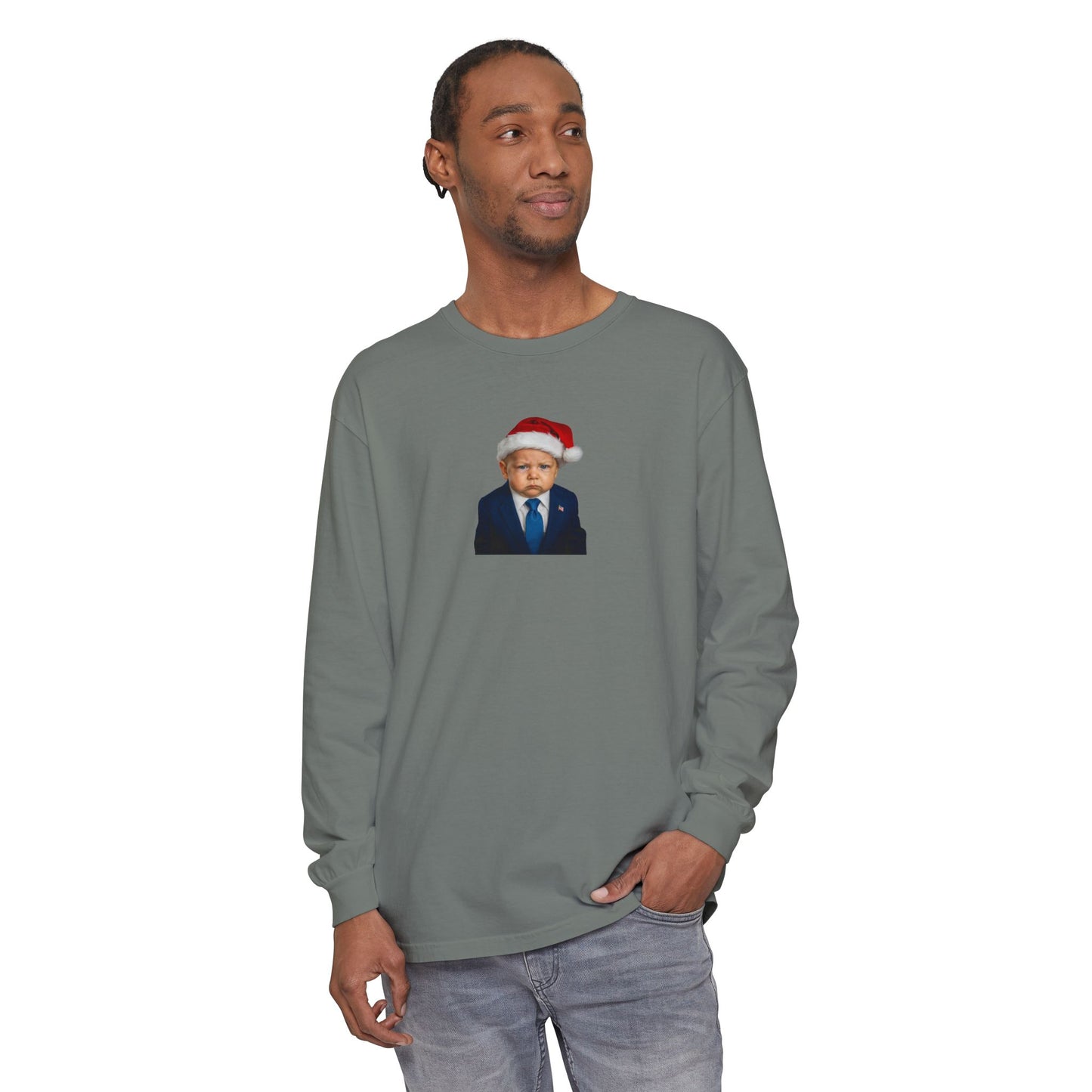 Make Christmas Great Again Long Sleeve Shirt - Donald J. Trump