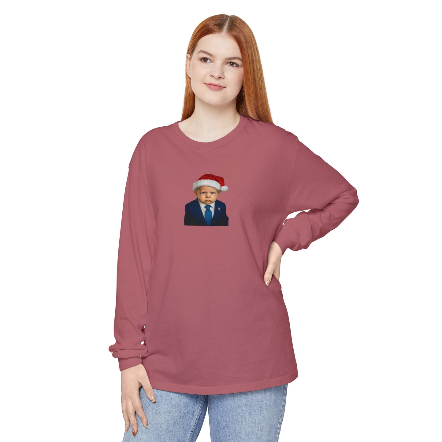 Make Christmas Great Again Long Sleeve Shirt - Donald J. Trump