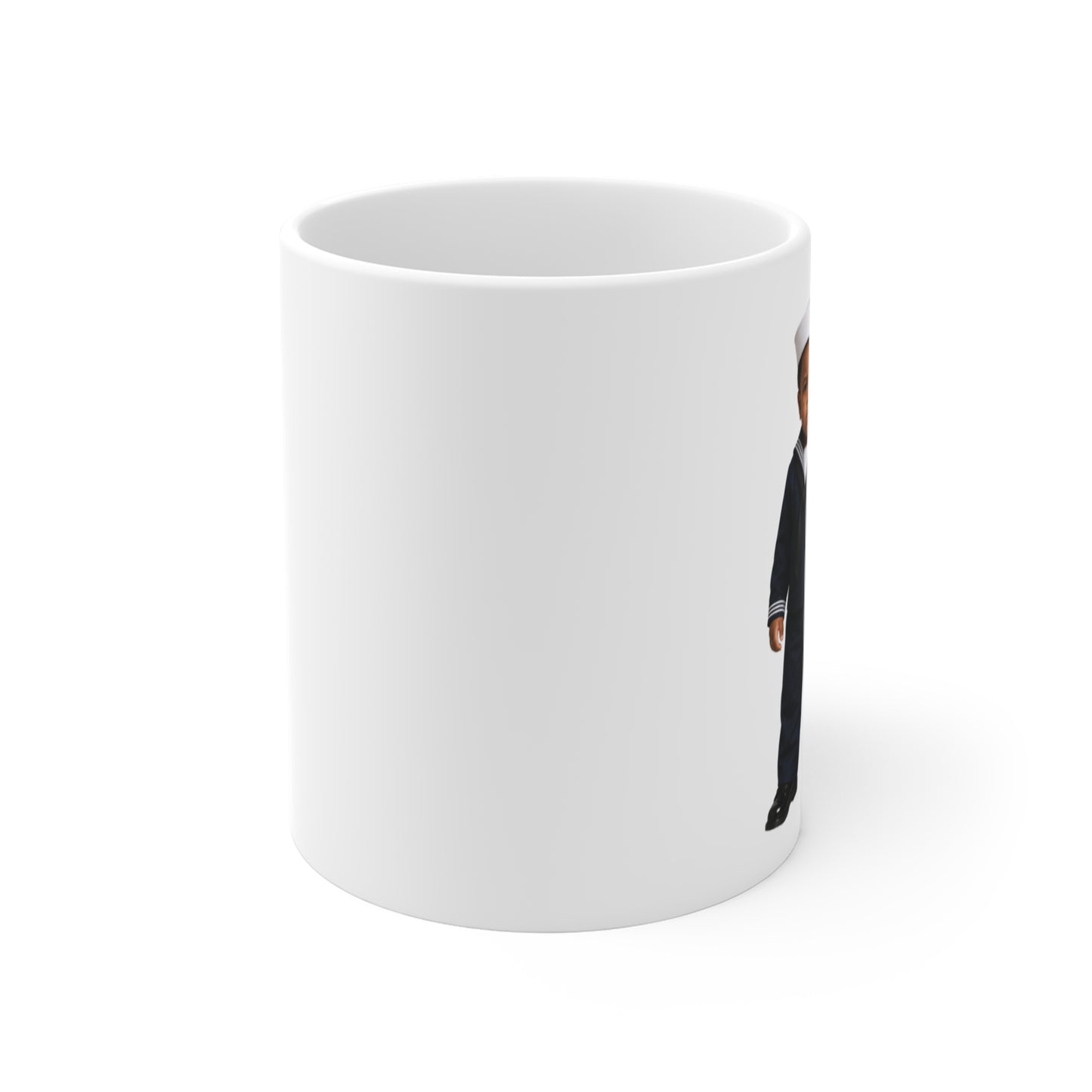 Reveille Roast Mug - Navy Modern Dress Uniform Black Male