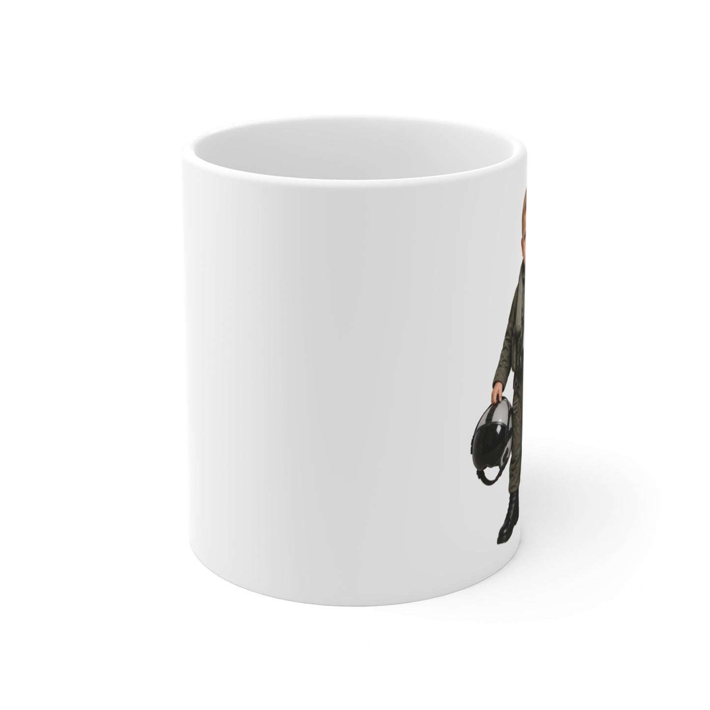 Duty Desk Mug - Navy Modern Fighter Jet Pilot