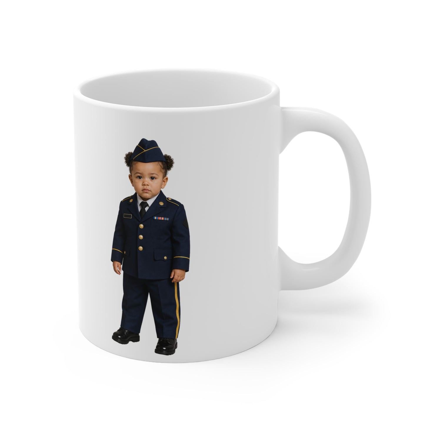 Tiny Command Mug - Army Modern Dress Uniform Multiracial Female
