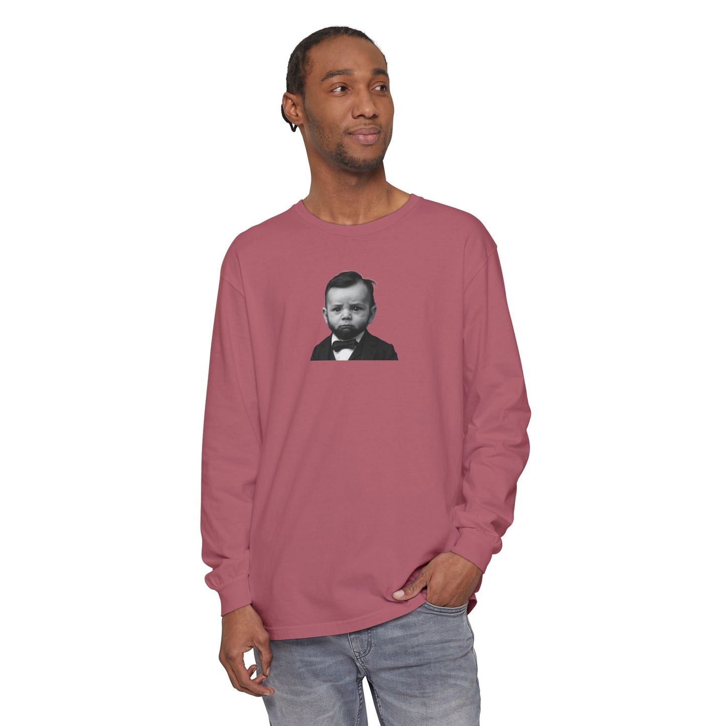 Sleeves of the House Divided (But Warm) Long Sleeve Shirt - Abraham Lincoln