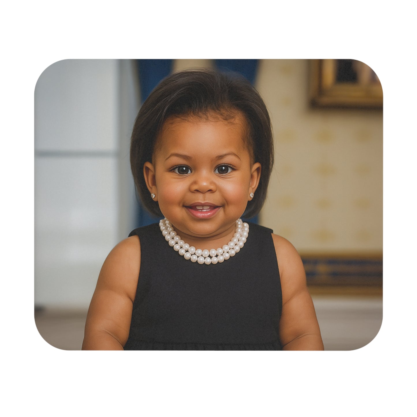 Cursor, Courtesy, Courage Mouse Pad - Michelle Obama