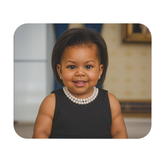 Cursor, Courtesy, Courage Mouse Pad - Michelle Obama